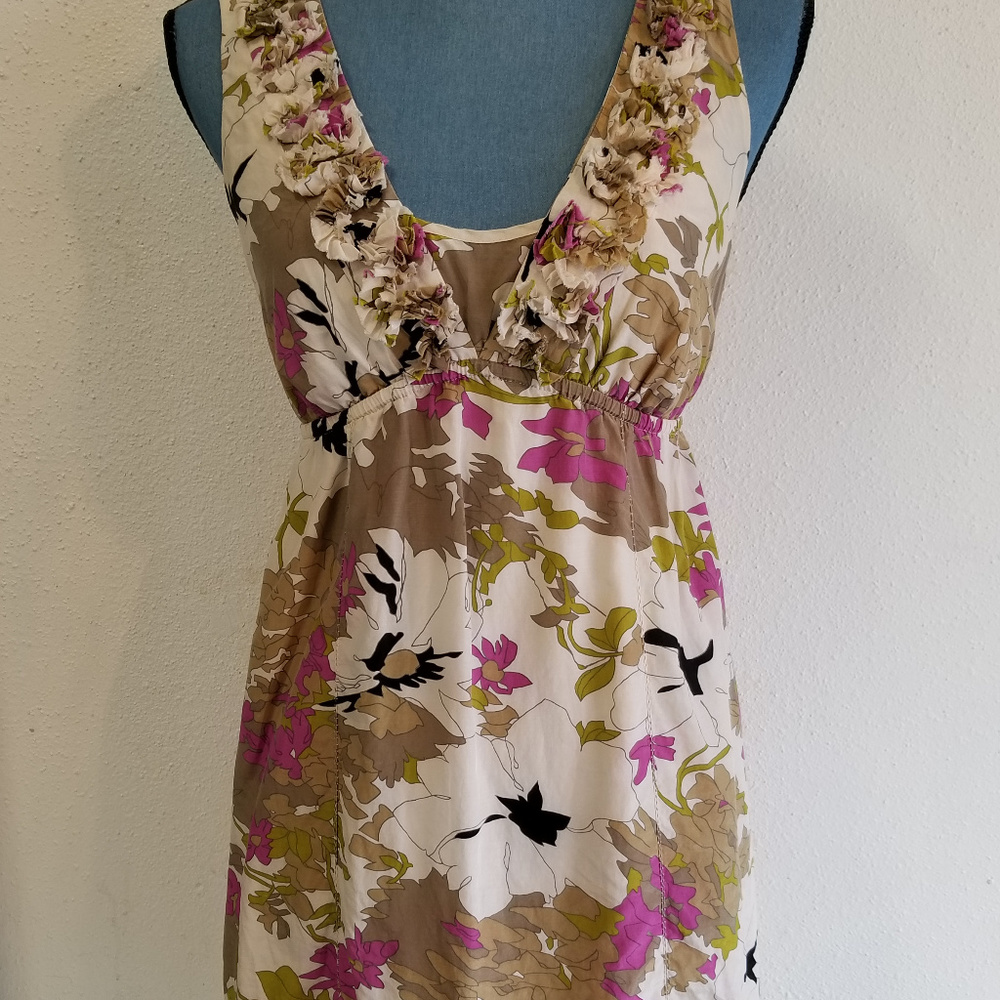 Ann Taylor Loft Sleeveless Silk/Cotton Dress